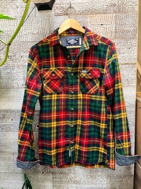 Superdry | Classic Men's Workwear Lumberjack Flannel Button-Up Shirt - Small